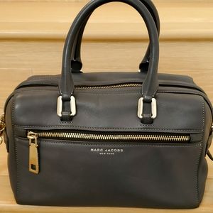 NWT Marc Jacobs West End Small Bauletto Satchel in Stormy Grey